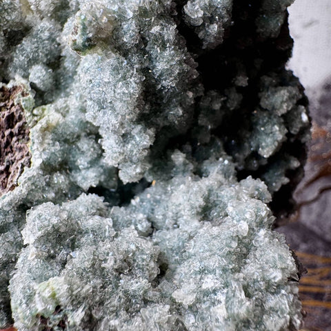 Super Rare Green Druzy Chalcedony Mined by Crystals & Reiki 482g - Crystals & Reiki