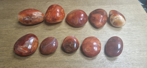 Carnelian Palm Stones - Stone of Confidence