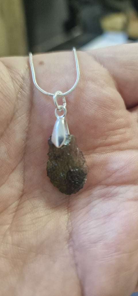 Moldavite Necklace Pendants | Genuine 14.7 Million-Year-Old Gem