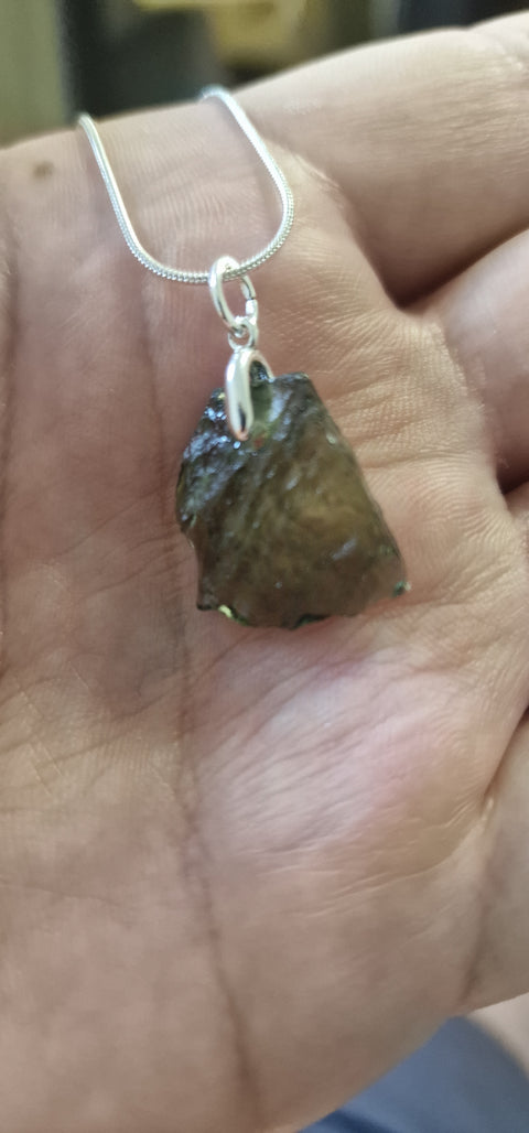 Moldavite Necklace Pendants | Genuine 14.7 Million-Year-Old Gem