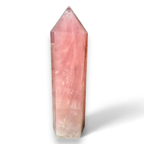 Huge Rose Quartz Tower - Emanates Love