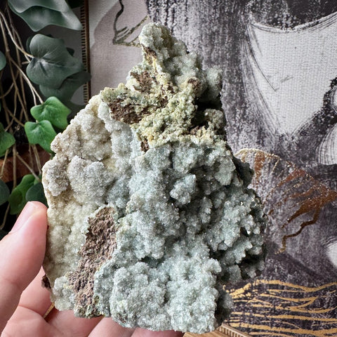 Super Rare Green Druzy Chalcedony Mined by Crystals & Reiki 482g - Crystals & Reiki