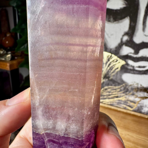 Purple Fluorite Point 620g - Crystals & Reiki