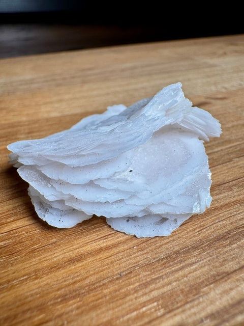 White Calcite Blade Formation (Lamellar Habit) – Bulgaria - Crystals & Reiki