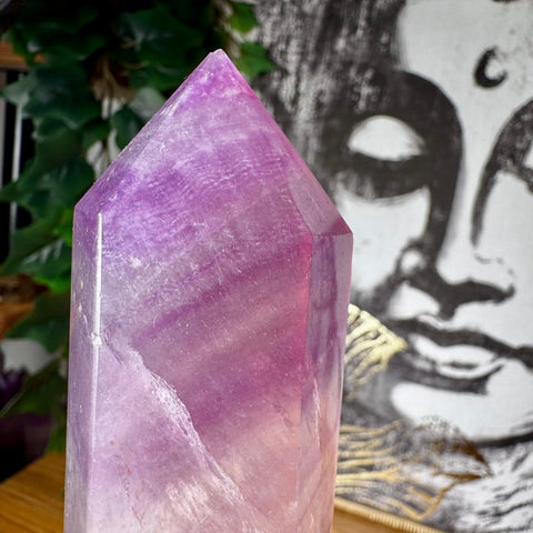 Purple Fluorite Point 620g - Crystals & Reiki
