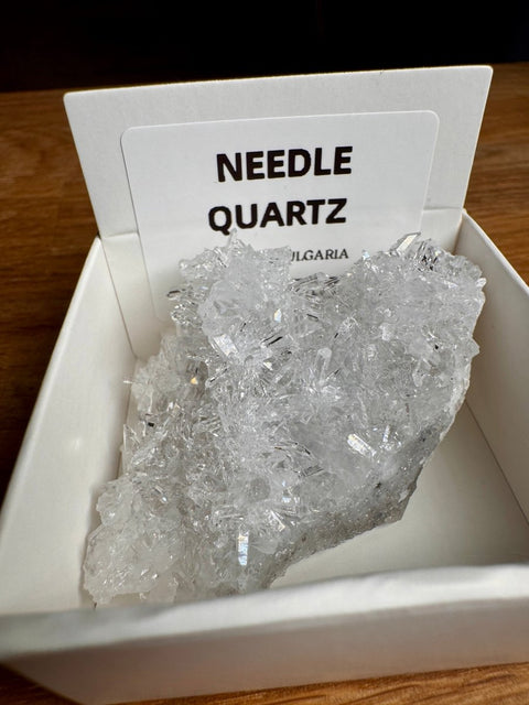 Clear Needle Quartz Cluster - Crystals & Reiki