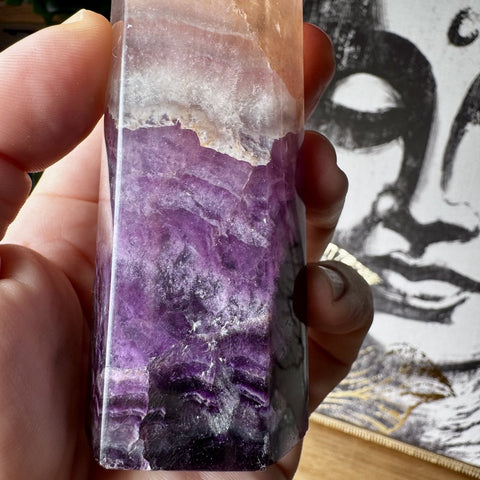 Purple Fluorite Point 620g - Crystals & Reiki