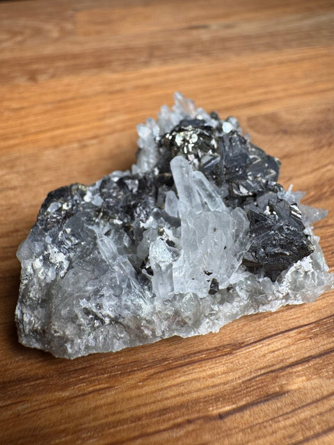 Quartz with Galena & Pyrite Cluster – Madan - Crystals & Reiki