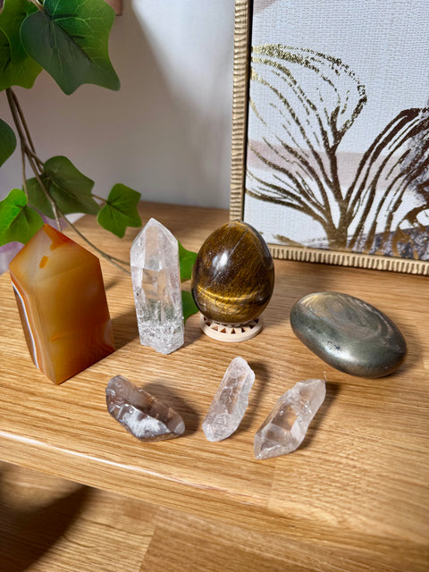Abundance & Manifestation Crystal Pack – Wealth, Courage & Amplified Intentions - Crystals & Reiki