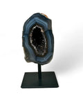 Agate Druzy Geodes with Stands - Natural Crystal Display - Crystals & Reiki