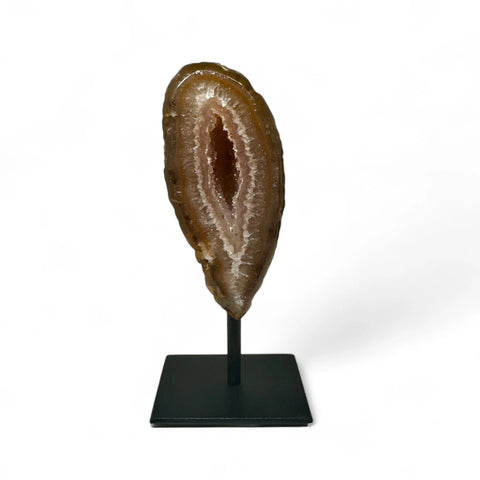 Agate Druzy Geodes with Stands - Natural Crystal Display - Crystals & Reiki