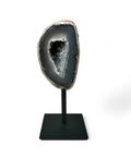Agate Druzy Geodes with Stands - Natural Crystal Display - Crystals & Reiki