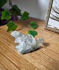 Apophyllite on Black Chalcedony Cluster – Clarity & Grounded Light - Crystals & Reiki