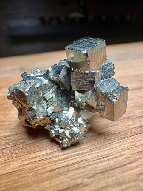 Pyrite with Calcite Cluster – Madan - Crystals & Reiki