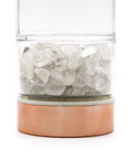 Crystal Tea Infuser Bottle - Rose Gold - Clear Quartz - Crystals & Reiki