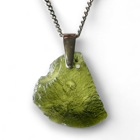 Moldavite Necklace Pendants | Genuine 14.7 Million-Year-Old Gem