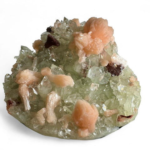 Diamond Apophyllite Cluster: Peach Stilbite & Heulandite (5.5kg) - Crystals & Reiki