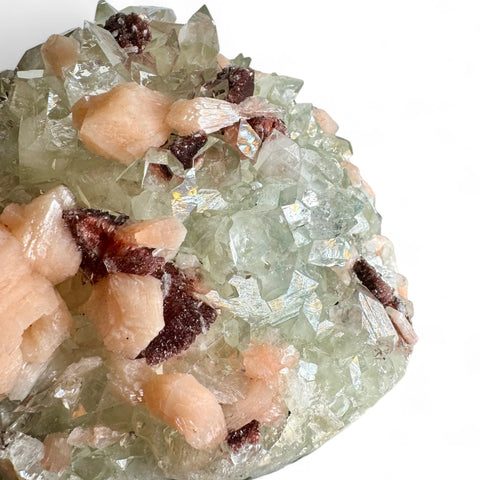 Diamond Apophyllite Cluster: Peach Stilbite & Heulandite (5.5kg) - Crystals & Reiki