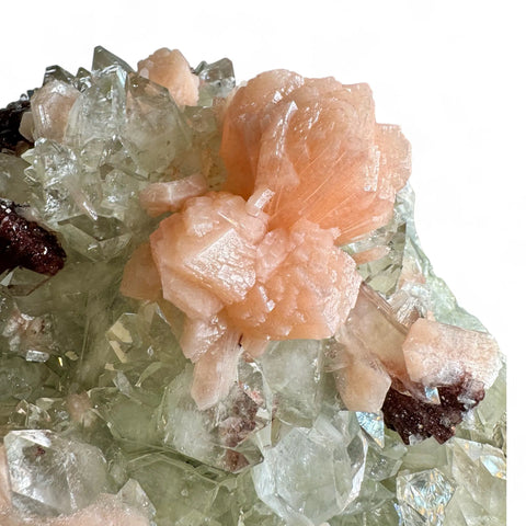 Diamond Apophyllite Cluster: Peach Stilbite & Heulandite (5.5kg) - Crystals & Reiki