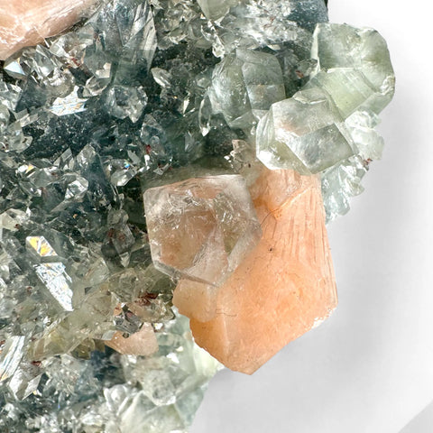 Diamond Apophyllite, Peach Stilbite & Heulandite - Calm - Crystals & Reiki