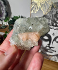 Diamond Apophyllite With Peach Stilbite - Elevates Vibration - Crystals & Reiki