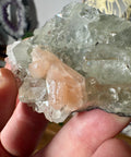 Diamond Apophyllite With Peach Stilbite - Elevates Vibration - Crystals & Reiki