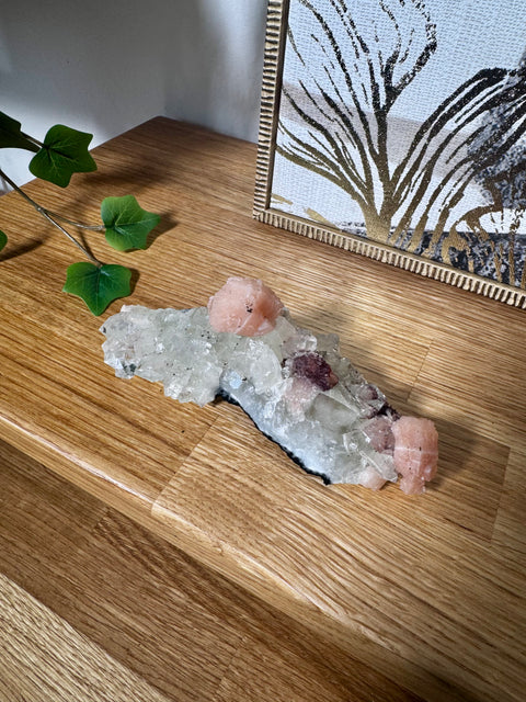 Diamond Apophyllite With Peach Stilbite & Heulandite - Heals Emotional Wounds - Crystals & Reiki