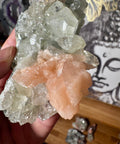 Diamond Apophyllite With Peach Stilbite - Let Go of Fear - Crystals & Reiki