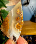 Golden Plume Agate Pendant 3 – Nature Encapsulated - Crystals & Reiki