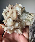 Green Apophyllite With Stilbite Cluster – Elevates Energy – 760g - Crystals & Reiki