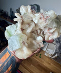 Green Apophyllite With Stilbite Cluster – Elevates Energy – 760g - Crystals & Reiki