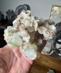 Green Apophyllite With Stilbite Cluster – Elevates Energy – 760g - Crystals & Reiki