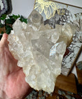 Himalayan Cathedral Quartz Cluster with Hematite – Ancient Spiritual Wisdom - Crystals & Reiki