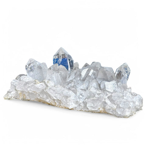 Himalayan Cathedral Quartz Cluster with Hematite – Ancient Spiritual Wisdom - Crystals & Reiki