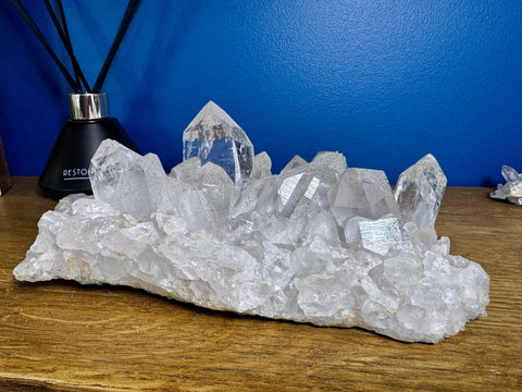 Himalayan Cathedral Quartz Cluster with Hematite – Ancient Spiritual Wisdom - Crystals & Reiki