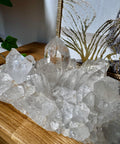 Himalayan Cathedral Quartz Cluster with Hematite – Ancient Spiritual Wisdom - Crystals & Reiki