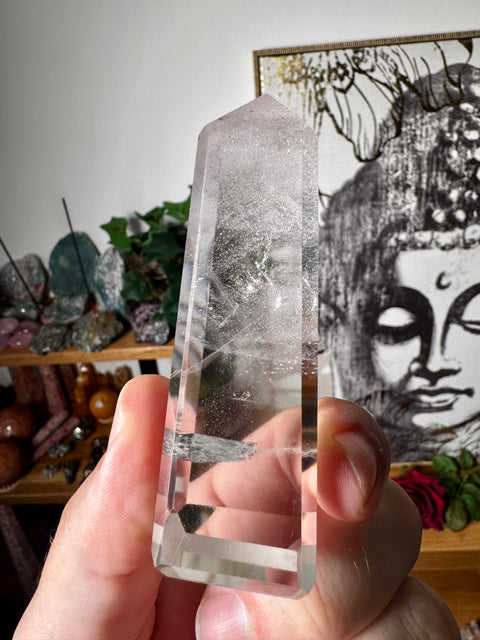 Himalayan Quartz Obelisk – Pure Light & Rare Clarity – 166g - Crystals & Reiki