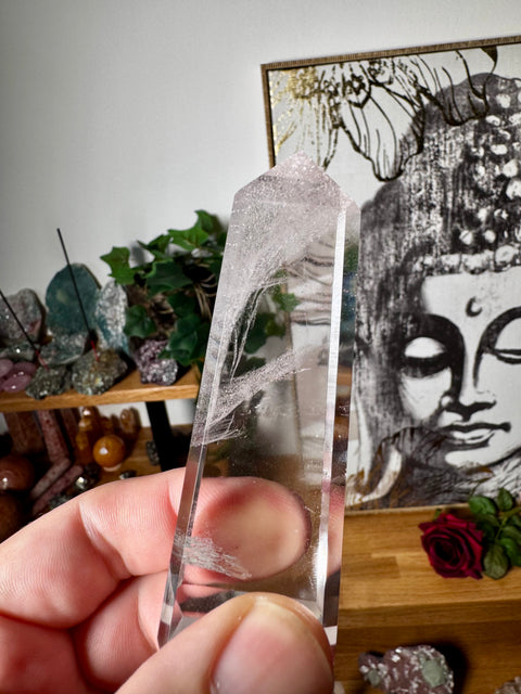 Himalayan Quartz Obelisk – Pure Light & Rare Clarity – 166g - Crystals & Reiki