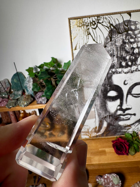 Himalayan Quartz Obelisk – Pure Light & Rare Clarity – 166g - Crystals & Reiki