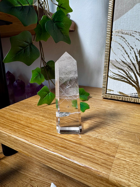 Himalayan Quartz Obelisk – Pure Light & Rare Clarity – 166g - Crystals & Reiki