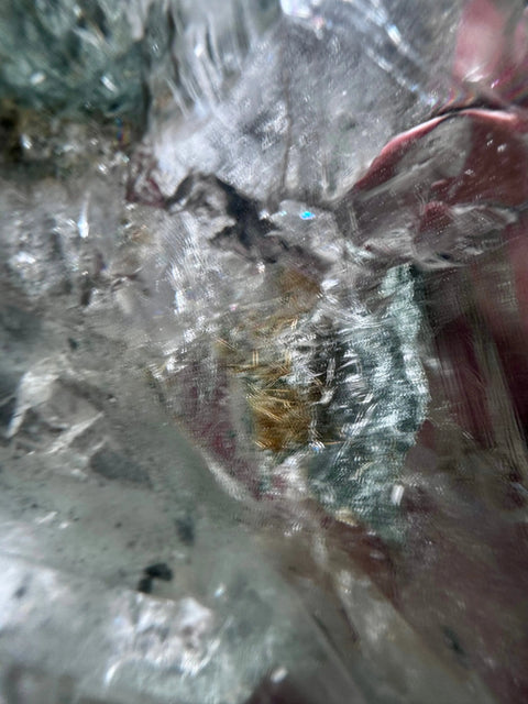 Himalayan Quartz with Golden Rutile, Chlorite, Rainbows & Record Keepers – Collector’s Specimen – Double Terminated - Crystals & Reiki