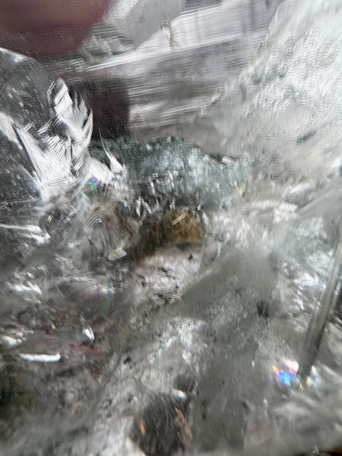 Himalayan Quartz with Golden Rutile, Chlorite, Rainbows & Record Keepers – Collector’s Specimen – Double Terminated - Crystals & Reiki