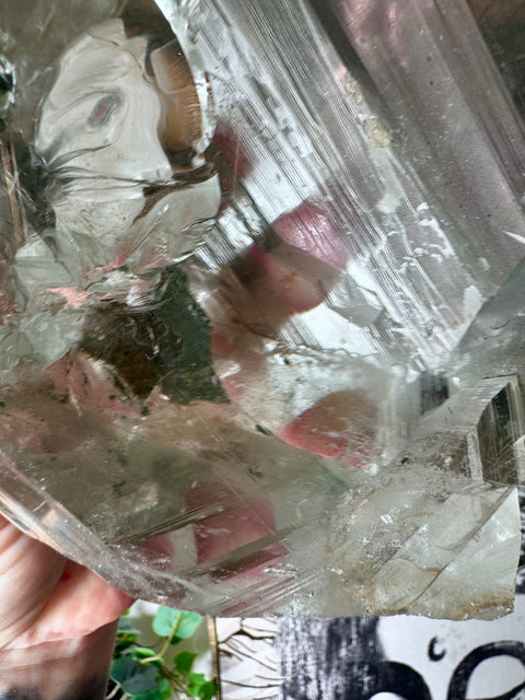 Himalayan Quartz with Golden Rutile, Chlorite, Rainbows & Record Keepers – Collector’s Specimen – Double Terminated - Crystals & Reiki