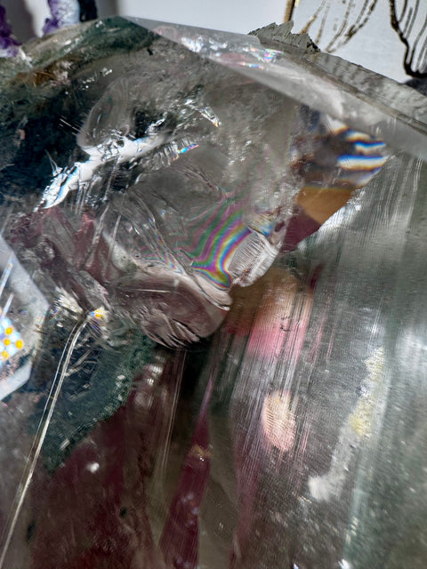 Himalayan Quartz with Golden Rutile, Chlorite, Rainbows & Record Keepers – Collector’s Specimen – Double Terminated - Crystals & Reiki