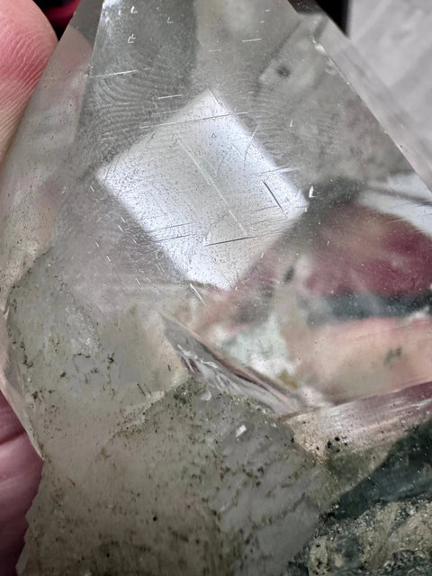 Himalayan Quartz with Golden Rutile, Chlorite, Rainbows & Record Keepers – Collector’s Specimen – Double Terminated - Crystals & Reiki