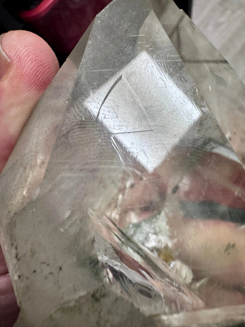 Himalayan Quartz with Golden Rutile, Chlorite, Rainbows & Record Keepers – Collector’s Specimen – Double Terminated - Crystals & Reiki