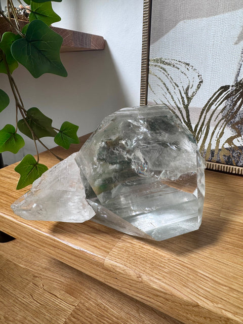 Himalayan Quartz with Golden Rutile, Chlorite, Rainbows & Record Keepers – Collector’s Specimen – Double Terminated - Crystals & Reiki