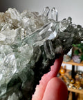 Himalayan Quartz with Green Chlorite Cluster – Wisdom from the Mountains - Crystals & Reiki