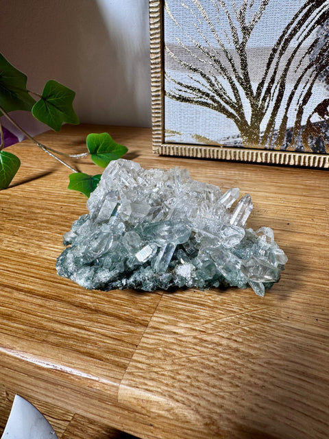 Himalayan Quartz with Green Chlorite Cluster – Wisdom from the Mountains - Crystals & Reiki