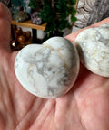 Howlite Hearts – Calming Stones of Compassion & Peace – Approx. 60g Each - Crystals & Reiki